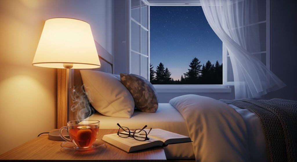serene bedroom scene