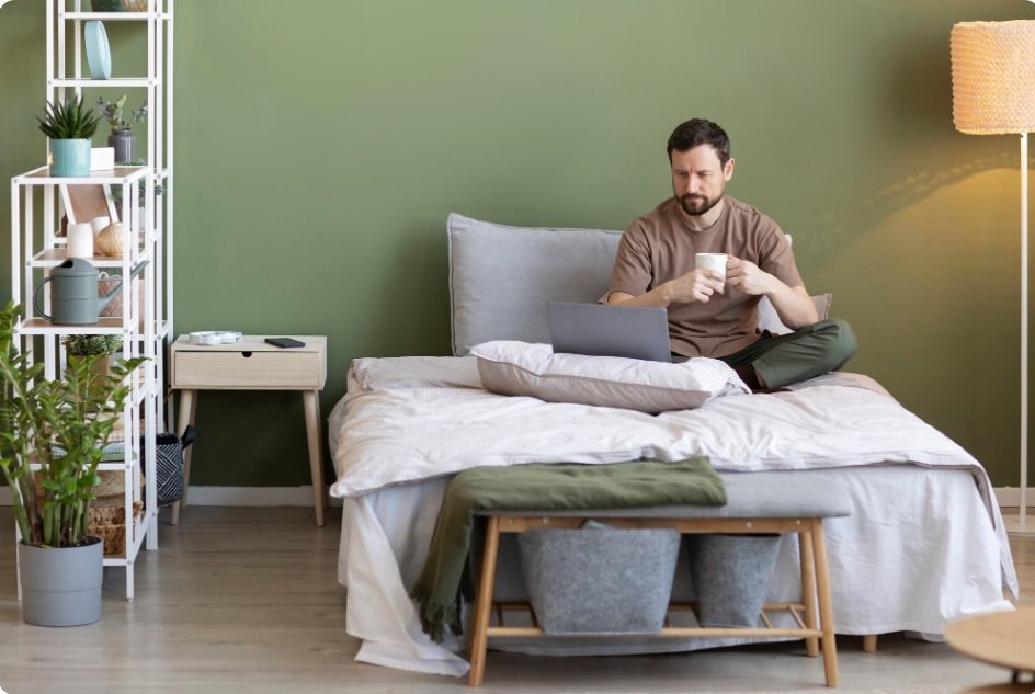 Optimal sleep environment: cool, dark, and screen-free